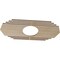 Ekena Millwork Chrysler Wood Fretwork Pierced Ceiling Medallion, Hickory, 28"W x 14"H x 7 3/8"ID x 1/4"T CMWP28X14X0250CSHI - alternate 4